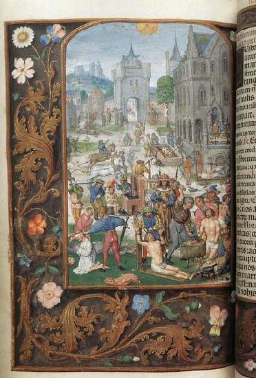 unknow artist Folio from the Mayer van den Bergh Breviary oil painting image